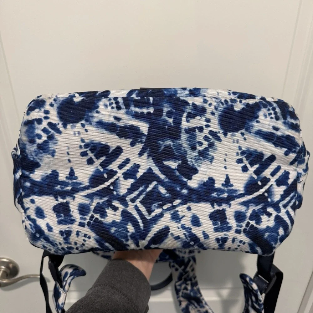 Vera Bradley Small Backpack In The Island Tile Blue Pattern. Excellent Condition